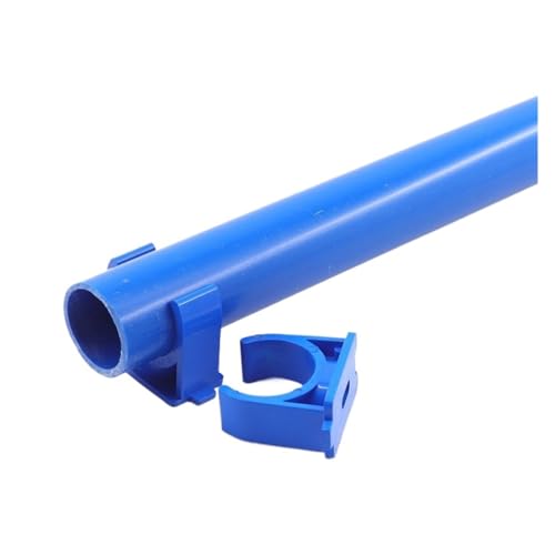 Rohrklemme, Wasserrohrhalterung, 1 Stück, PVC-Gartenbewässerungsarmaturen, U-Typ, Aquarium-Anschlüsse(Blue,20mm) von ZGHQHCDRH