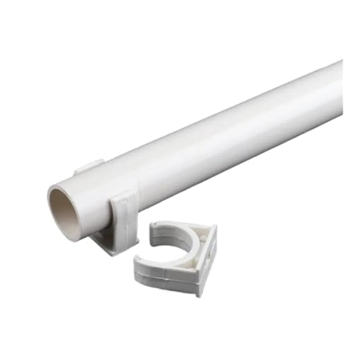 Rohrklemme, Wasserrohrhalterung, 1 Stück, PVC-Gartenbewässerungsarmaturen, U-Typ, Aquarium-Anschlüsse(White,20mm) von ZGHQHCDRH