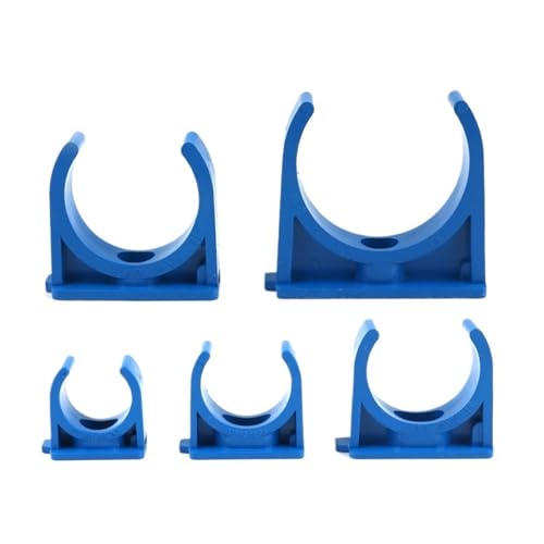 Rohrschelle, Wasserrohrhalterung, 10 Stück, 20 mm, 25 mm, 32 mm, 40 mm, 50 mm, PVC-Halterung, Rohrverschraubungen for Gartenbewässerungssysteme(25mm) von ZGHQHCDRH