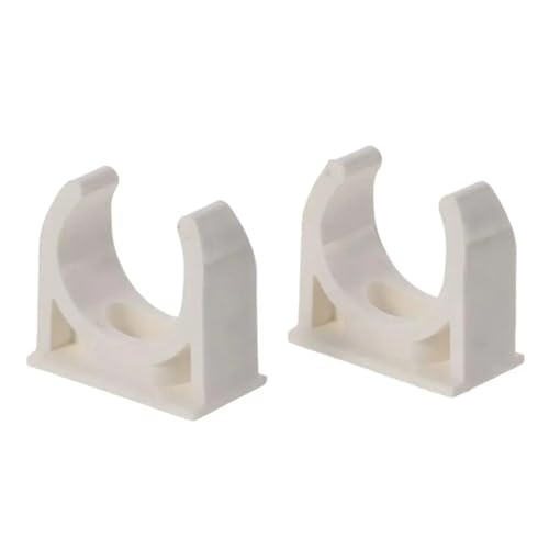 Rohrschelle, Wasserrohrhalterung, 10 Stück, PVC, U-förmig, 3/4 Zoll, Hohlwandanker und Befestigungsschrauben, Weiß, 25 mm Rohrschelle, Wasserrohrhalterung, 10 Stück, PVC, U-förmig, 3/4 Zoll, Hohlwandanker und Befestigungsschrauben, Weiß, 25 mm von ZGHQHCDRH