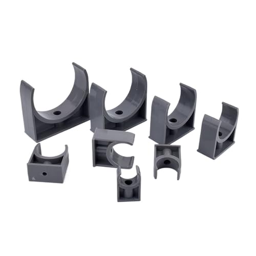 Rohrschelle, Wasserrohrhalterung ID 20–75 mm, PVC, U-förmiger Kunststoffhalter, Gartenanschluss, Bewässerung, UPVC-Rohrzubehör, 1 Stück(I.d 32mm) von ZGHQHCDRH
