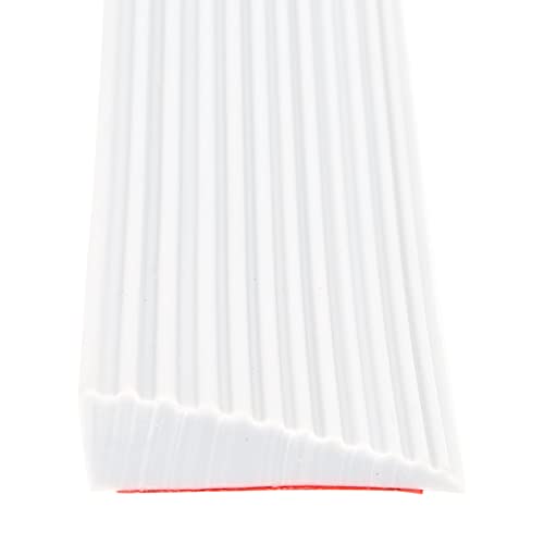 Rutschfeste Silikon-Schwellenrampe for Roboter, Rollstühle und Scooter – individuell anpassbar und einfach(White,5.5 x 1.6 x 100cm) von ZGHQHCDRH