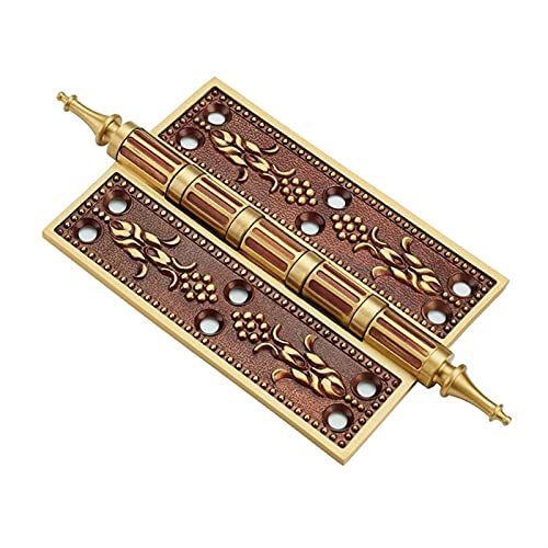 Scharniere, Vollkupfer-Türscharniere mit automatischer Feder im europäischen Stil, geeignet for Schlafzimmertüren, Badezimmertüren usw.(Rose Golden) von ZGHQHCDRH