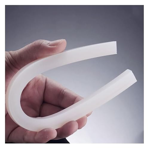 Schaumdichtung, 1 m weißer, hochtemperaturbeständiger Dichtungsstreifen aus massivem Silikonkautschuk for Heimwerker(1M 5 * 15mm) von ZGHQHCDRH