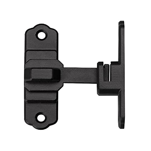 Schiebeverschluss, Schieberiegel-Türriegel, Vintage-Türschnalle, Edelstahl-Schieberiegel for Schranktüren, Schlösser mit Hardware(Black Long) von ZGHQHCDRH
