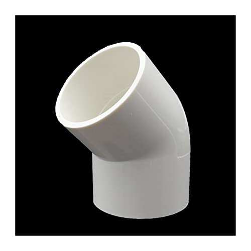 Schlauchverbinder, T-Rohrverschraubungen, weiße PVC-Verschraubung, gerader Winkel, massive, gleiche Wasserteile, 3/4/5 Wege, DIY-Regal(45 Degree Elbow,Inner Dia.20mm) von ZGHQHCDRH