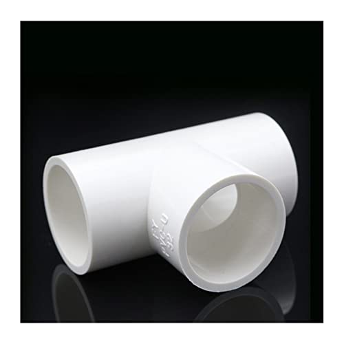 Schlauchverbinder, T-Rohrverschraubungen, weiße PVC-Verschraubung, gerader Winkel, massive, gleiche Wasserteile, 3/4/5 Wege, DIY-Regal(Tee,Inner Dia.32mm) von ZGHQHCDRH