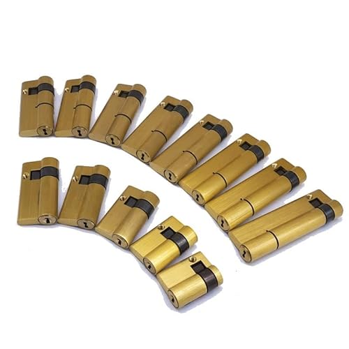 Schließzylinder, 1 Stück Fingerabdruck-Smart-Lock-Zylinder, Kupfermaterial, C-Klasse-Schloss, mit 3 Schlüsseln, hohes einseitiges Halbzylinderschloss(45mm) von ZGHQHCDRH