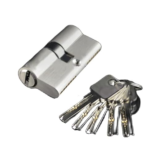 Schließzylinder, Zylinder 5 Schlüssel Doppel- oder Einzelschlosskern Messing Schlafzimmerschloss(55mm) von ZGHQHCDRH