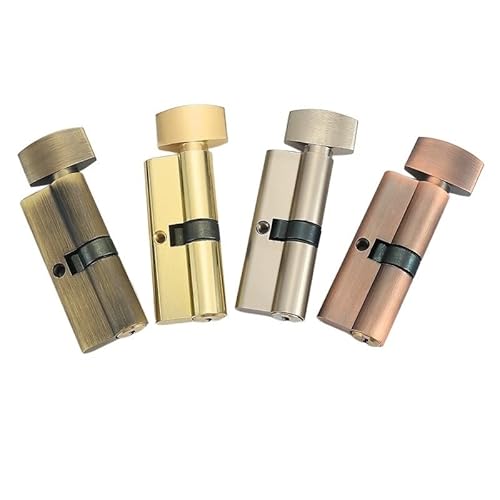 Schließzylinder, Zylinderlänge Metall Zinklegierung Einzeln for Holzglasschrank mit Schlüssel for dickes Türschloss(Gold) von ZGHQHCDRH