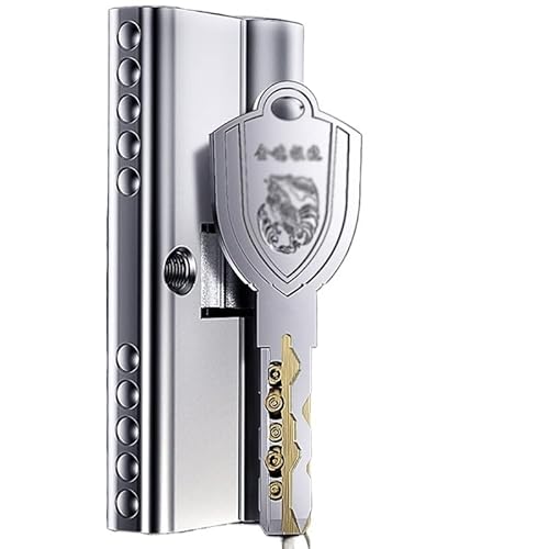 Schließzylinder. Nocken Unibody-Schale Anti-Violence Double Bullet Gefräste Nut Seitenpfosten Diebstahlsicherer Kern Zylinderschloss(90mm x32.5mmx57.5mm) von ZGHQHCDRH