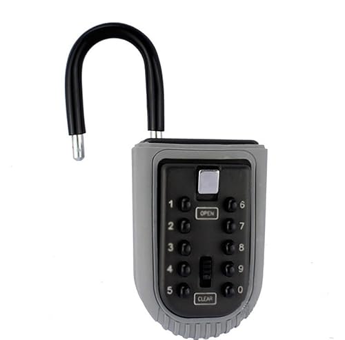Schlüsselsicherung, Bequemerer Schlüsselkasten, Bester an der Wand montierter sicherer for den Außenbereich, hängender Zahlenschlüsselkasten for Zuhause, Büro, Garage, Schulauto Schlüsselsicherung, Bequemerer Schlüsselkasten, Bester an der Wand montierter sicherer for den Außenbereich, hängender Zahlenschlüsselkasten for Zuhause, Büro, Garage, Schulauto von ZGHQHCDRH