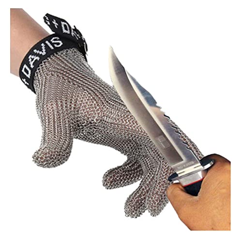 Schnittschutzhandschuhe, Schnittfeste Handschuhe aus Edelstahl, Sicherheitshandschuhe for Handwerker, Schneider und Zimmerleute, universell einsetzbar for die rechte und linke Hand(1pcs/XXL) von ZGHQHCDRH