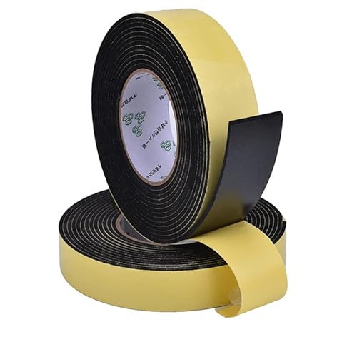 Schwarzer Schaumgummistreifen - 1 mm / 3 mm / 5 mm Dickes, wasserdichtes Schaumklebeband for Abdichten von Türen und Fenstern, 1 Stück(3mmX5MX15mm) von ZGHQHCDRH