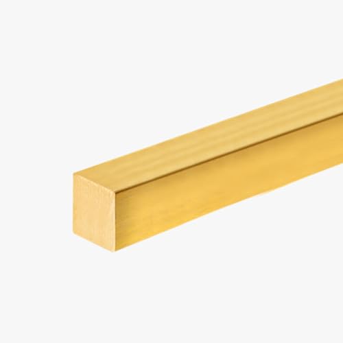 Schwellenübergangsleiste aus massivem Messing – langlebige Bodennahtabdeckung for Holz zu Fliesen, zuschneidbar 1 m,(10mmx10mm) von ZGHQHCDRH