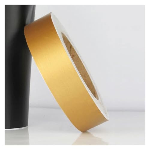 164 Fuß Zierleiste for Abziehen – Wandbordüre, selbstklebende Deckenbordüre, Türrahmen, Taillenlinie, Innendekoration, Küche, Badezimmer, Fliesen(Matte Brushed Gold,W: 5cm) von ZGHQHCDRH
