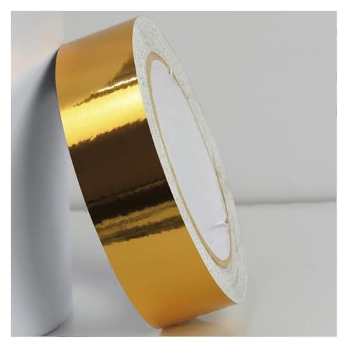 164 Fuß Zierleiste for Abziehen – Wandbordüre, selbstklebende Deckenbordüre, Türrahmen, Taillenlinie, Innendekoration, Küche, Badezimmer, Fliesen(Shiny Gold,W: 3cm) von ZGHQHCDRH