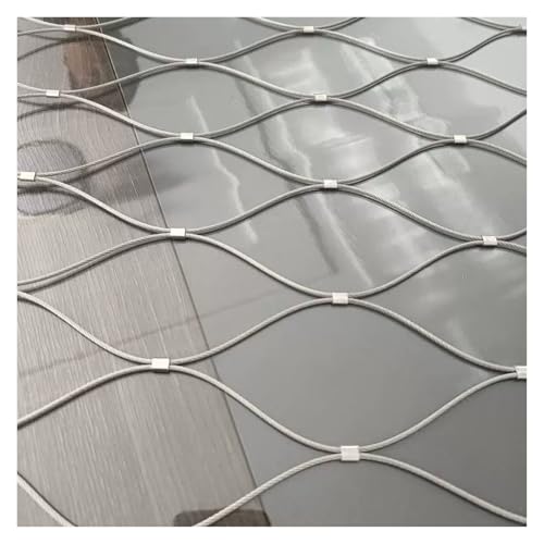Sicherheitsnetz for Treppengeländer, 10 cm/1,5 mm dehnbares Balustrade-Füllnetz, Drahtgeflecht for den Garten(0.6x2m) von ZGHQHCDRH