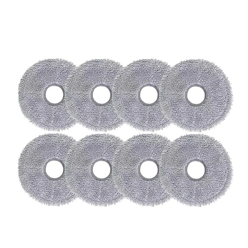 Staubsaugerzubehör, Kompatibel Mit Xiaomi, Roboterstaubsauger X20 Max / D109GL, Zubehör, Hauptbürste, Seitenbürste, Filter, Wischtuch, Staubbeutel, Ersatz(8pcs Mop cloth) von ZGHQHCDRH