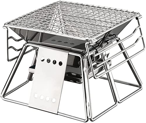 Tragbarer Edelstahl-BBQ-Grill, faltbarer Grill mit antihaftbeschichteter Oberfläche, Outdoor-Camping-Picknick-Werkzeug for den Außenbereich Tragbarer Edelstahl-BBQ-Grill, faltbarer Grill mit antihaftbeschichteter Oberfläche, Outdoor-Camping-Picknick-Werkzeug for den Außenbereich von ZGHQHCDRH
