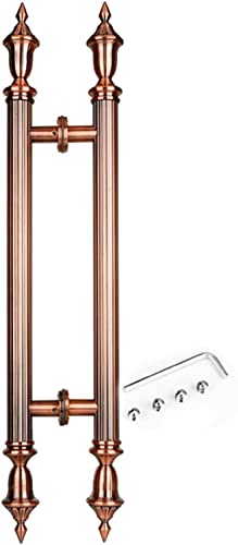 Türgriff, Interne und externe Griffe und Zieher for Scheunentore, großer, stabiler Haltegriff for Schiebetüren aus Holz for Schuppen, zweiseitig, runde Knaufbeschläge im Vintage-Stil(Gold,150cm(59inch von ZGHQHCDRH