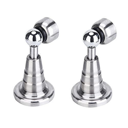 Türstopper, 2pcs,Türstopper, magnetischer Türstopper aus Edelstahl zur Wandmontage, einziehbarer Türstopper for Schutz von Türen/Wänden von ZGHQHCDRH