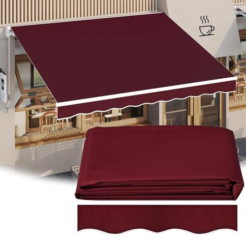 Wasserabweisender Polyester-Ersatzstoff for Markisen im Außenbereich – langlebiger Sonnenschutz(365x300cm) von ZGHQHCDRH