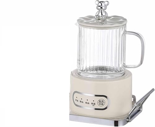 Wasserkocher, H600ML Multifunktionaler Glastopf for Bürotermine, Trockenkochen, 360 W, Wärmeerhaltungsfunktion von ZGHQHCDRH