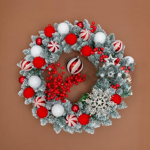 Weihnachtsbaum, 19,6 IN Girlanden zur Dekoration Weihnachten, künstliche Girlande for den Außenbereich, Wintergirlande for Haustür, Fenster, Wand Weihnachtsbaum, 19,6 IN Girlanden zur Dekoration Weihnachten, künstliche Girlande for den Außenbereich, Wintergirlande for Haustür, Fenster, Wand von ZGHQHCDRH