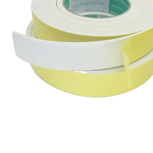 ZGHQHCDRH 1 Stück EVA-Schwammband – Verdickter weißer Schaumstoff-Antikollisionsstreifen zur Schalldämmung – einseitig klebendes Dichtmittel(10x30mmx2M) von ZGHQHCDRH