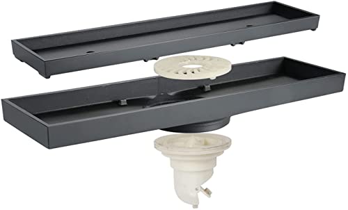 ZGHQHCDRH 12-Zoll-Linear-Duschablauf mit 2-in-1-Flach- und Flieseneinsatzabdeckung, rechteckiger Duschbodenablauf aus Messing, Badezimmer-Bodenduschablauf ZGHQHCDRH 12-Zoll-Linear-Duschablauf mit 2-in-1-Flach- und Flieseneinsatzabdeckung, rechteckiger Duschbodenablauf aus Messing, Badezimmer-Bodenduschablauf von ZGHQHCDRH