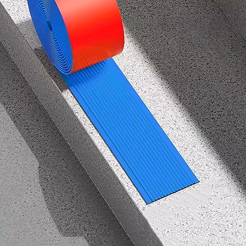 ZGHQHCDRH 3 m Lange Selbstklebende PVC-Bodenübergangsleiste – Kantenschutz for den Innen- und Außenbereich for sichere Bodenbeläge(Blue,8cm Wide) von ZGHQHCDRH