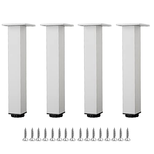 ZGHQHCDRH 4 Stück Möbelbeine, Quadratische Sofabeine, Ersatzmöbelbeine, Höhenverstellbar, Moderne Möbelbeine, for Sessel, Bett, Kommode,(5cm) von ZGHQHCDRH