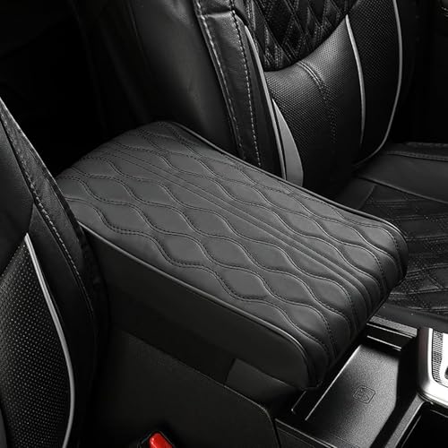ZGHQHCDRH Auto-Armlehnenpolster, für Renault Scenic E-Tech Electric V 2023 2024 2025 wasserdichte Auto-Armlehne Mittelkontrollkissen, Mittelarmlehne Abdeckung zubehör,Black von ZGHQHCDRH
