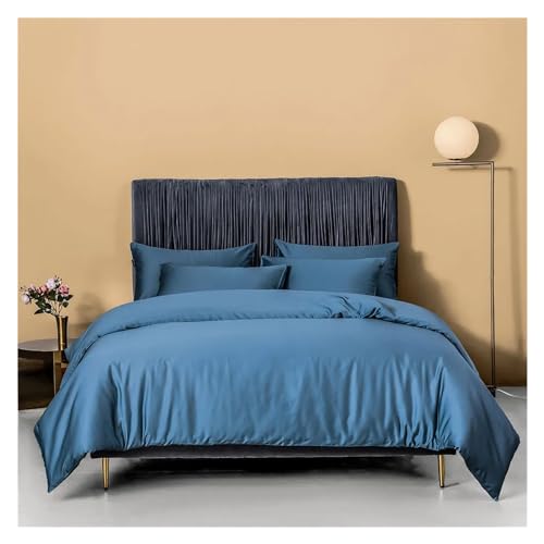 ZGHQHCDRH Bettwäsche-Set bestehend aus Vier Teilen: Dunkelgrünes Bettwäsche-Set aus 100% ägyptischer Baumwolle for Doppelbetten, Queen-Size-Betten, Bettlaken und Bettbezug(S,Twin) von ZGHQHCDRH