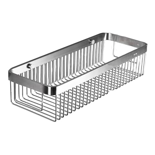 ZGHQHCDRH Bohrfreier Badezimmer-Organizer aus Edelstahl mit Ablageflächen Metallgitter for einfachen Zugriff und platzsparende Lösungen(L) von ZGHQHCDRH