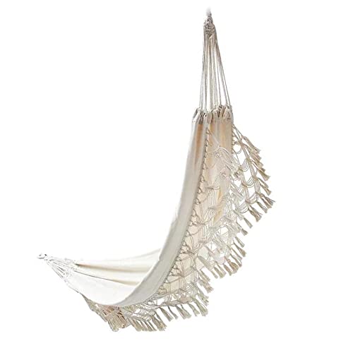 ZGHQHCDRH Brasilianische Premium Hängeliege Bari mit Fransen im Boho Look - Hängeliege for Zwei Personen 200x150cm von ZGHQHCDRH