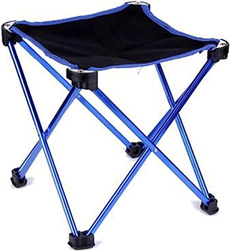 ZGHQHCDRH Campinghocker, Klappbarer Hocker, tragbarer Camping-Klappstuhl for den Außenbereich, zusammenklappbare Tritthocker fürs Campen, for Angeln, Reisen, Wandern, Strand, Garten, Grillen(Blauw) von ZGHQHCDRH