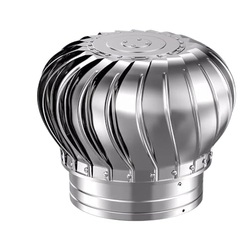 ZGHQHCDRH Dachlüftungsöffnungen, Gewächshaus/Hühnerstall/Schornstein, Kein Strom Regensicherer Dachturbinenventilator for Vögel/Kleintiere(800mm/31.5 in) von ZGHQHCDRH