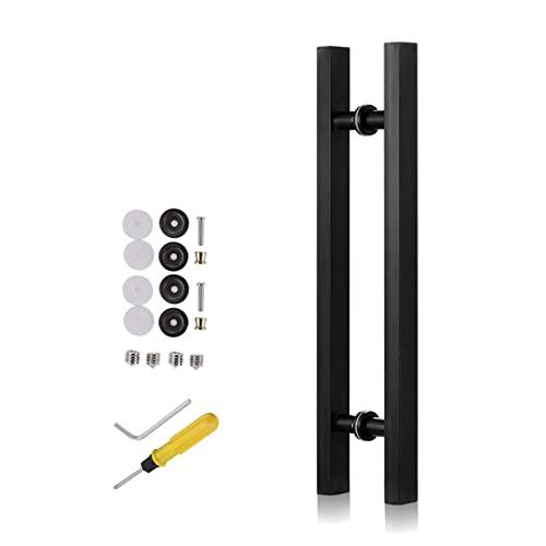 ZGHQHCDRH Duschkabinentürgriff， Scheune mit komplettem Set, Schiebetür-Torgriffe for Küche, Terrasse, Innen- und Außenbereich, Edelstahl(Length50CM) von ZGHQHCDRH