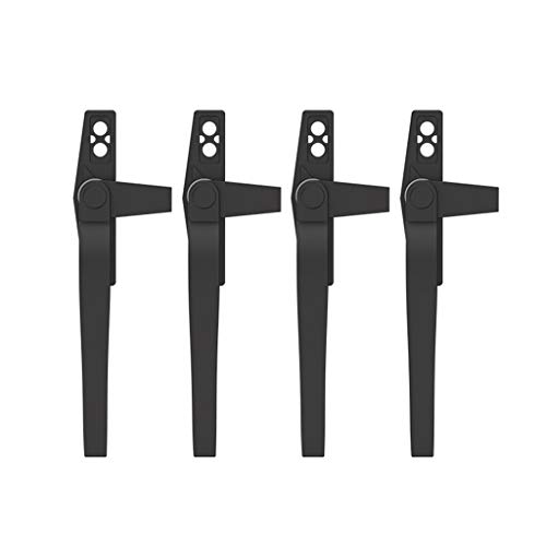 ZGHQHCDRH Fenstergriffe, 4 Stück Tür- und Fenstergriffe, polierte Aluminiumlegierung, Fensterverriegelung, Push-Fenster-Türgriff von ZGHQHCDRH