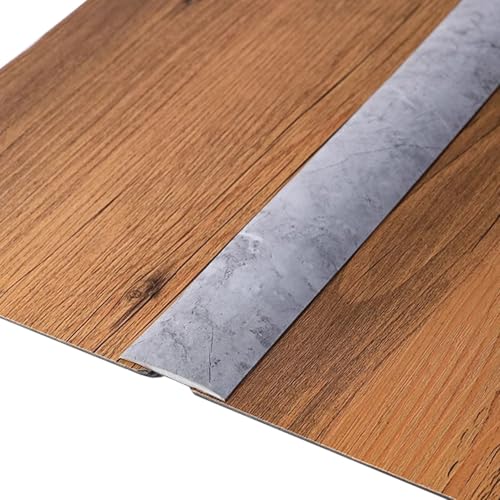 ZGHQHCDRH Flache Trennstreifen for Türschwellen – PVC-Kantenschutz for Bodenlücken, 1 m bis 20 m Länge, 4 cm Breite, sicher und langlebig(Gray 2,L9m) von ZGHQHCDRH