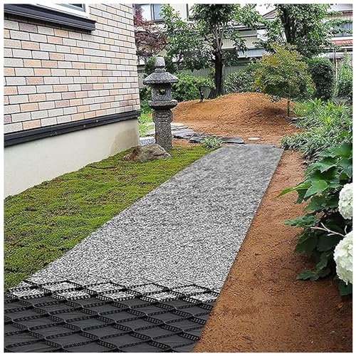 ZGHQHCDRH Geogitter, 4 Zoll Dickes Geogitter-Stützmauer-Bewehrungsnetz mit 10 Stück 5/6/7/8/9/10 M Langen Rollen(2in High,13x23ft/4x7m) von ZGHQHCDRH