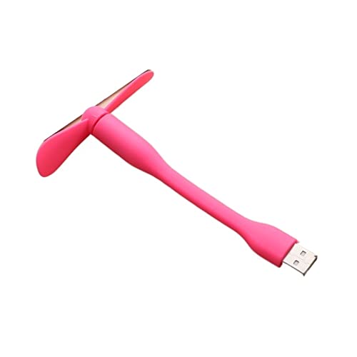 ZGHQHCDRH Handgehaltene Ventilatoren, Mini-USB-Ventilator, tragbarer, biegsamer Handventilator, multifunktional, for Sommer-Gadgets(Pink) von ZGHQHCDRH
