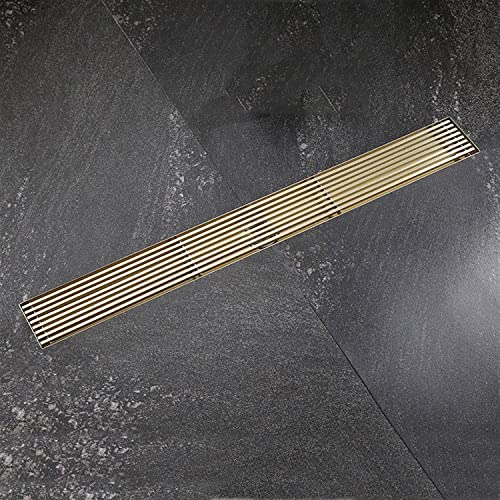 ZGHQHCDRH Linearer Duschablauf mit Haarsieb, rechteckiger Duschbodenablauf aus SUS304 mit Abnehmbarer Abdeckung, Bodenablauf und Keller(120cm(47.2'')) von ZGHQHCDRH