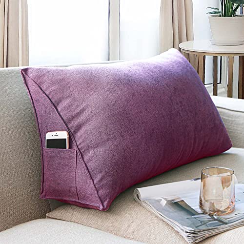 ZGHQHCDRH Lordosenstützkissen für Bett-/Sofa-Kopfteil – weiches Lesekissen mit abnehmbarem, waschbarem, atmungsaktivem Bezug – perfekt für Rückenunterstützung und Komfort von ZGHQHCDRH