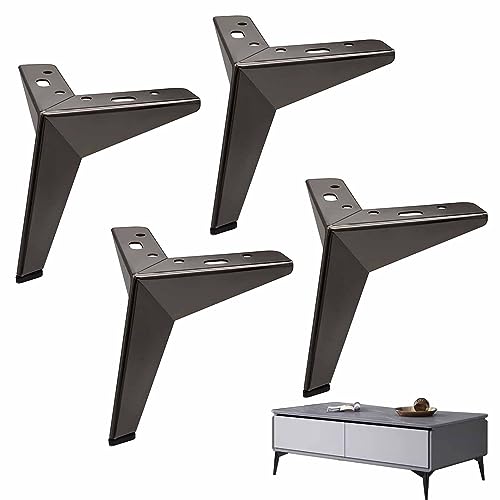 ZGHQHCDRH Möbelbeine, 4er-Pack Möbelfüße aus Metall, dreieckige Couchtischfüße, Ersatzschrankfüße, Moderne Sofa-Stuhl-Stützbeine for Couchtisch, Fernsehschrank, Sofa, Nachttisch(Black,17cm(6.6in)) ZGHQHCDRH Möbelbeine, 4er-Pack Möbelfüße aus Metall, dreieckige Couchtischfüße, Ersatzschrankfüße, Moderne Sofa-Stuhl-Stützbeine for Couchtisch, Fernsehschrank, Sofa, Nachttisch(Black,17cm(6.6in)) von ZGHQHCDRH