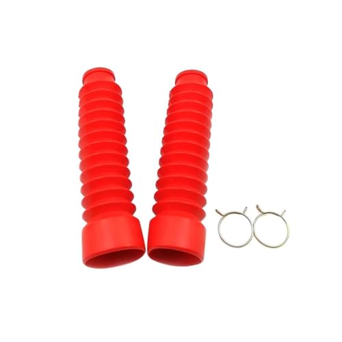 ZGHQHCDRH Motorrad Gabel Fit Für Suzuki 125cc GN125 GS125 EN125 EN150 GT125 QS150 Motorrad Gabel Stoßdämpfer Staub Abdeckung(Red) von ZGHQHCDRH
