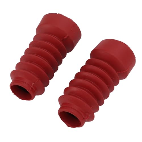 ZGHQHCDRH Motorrad Gabel Gabel Gamasche wasserdichte Gummi Staub Abdeckung Anti Rissbildung Fit Für Motorrad(Red) von ZGHQHCDRH