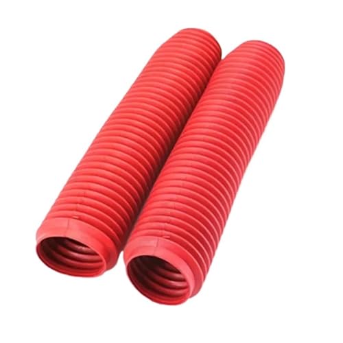 ZGHQHCDRH Motorrad Gabel Passend für XR250 Large DR250 KDX200/250 DT200 DT230 Vorderradgabelabdeckung, staubdicht, stoßfest, Stoßdämpfer(Red) von ZGHQHCDRH
